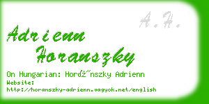 adrienn horanszky business card